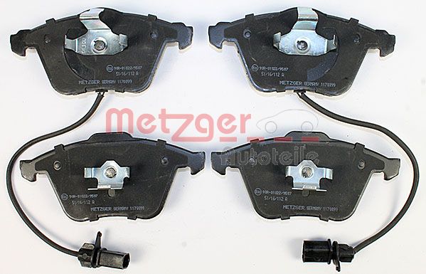 Колодки тормозные дисковые METZGER 1170099