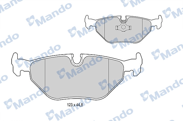 Колодки тормозные дисковые MANDO MBF015399