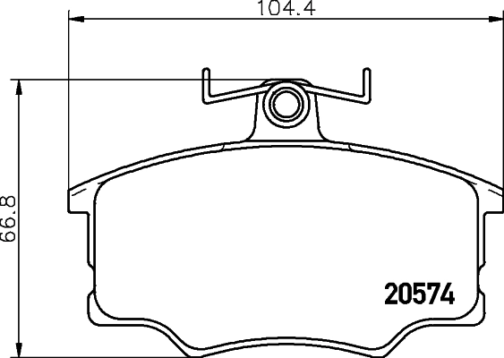 Колодки тормозные дисковые HELLA/BEHR/PAGID 8DB355006021