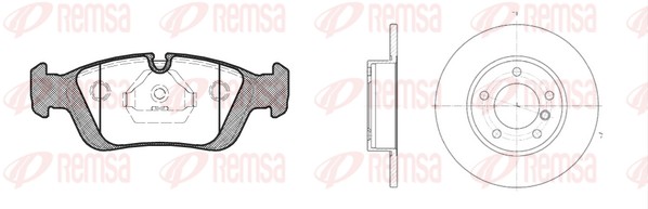Комплект тормозов дисковый тормозной механизм REMSA 8384.00