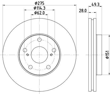 Диск тормозной HELLA/BEHR/PAGID 8DD355104931
