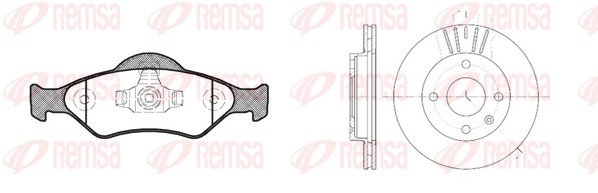 Диск тормозной REMSA 8765.00