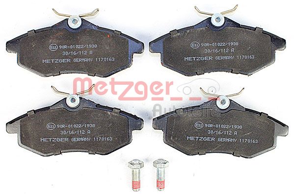 Колодки тормозные дисковые METZGER 1170163