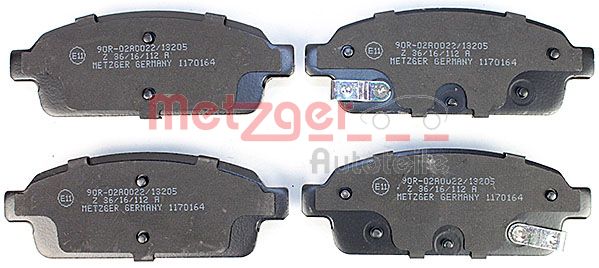 Колодки тормозные дисковые METZGER 1170164