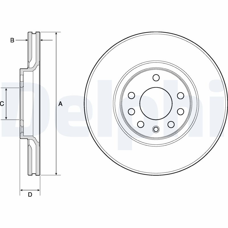 Диск тормозной DELPHI BG3770