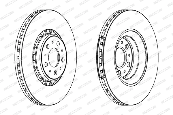 Диск тормозной FERODO DDF1371