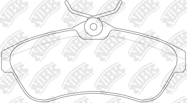 Колодки тормозные дисковые передние компл NIBK PN-0206