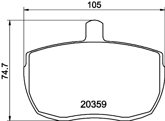 Колодки тормозные дисковые HELLA/BEHR/PAGID 8DB355006361
