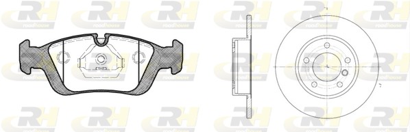 Комплект тормозов дисковый тормозной механизм ROADHOUSE 8384.00