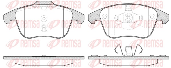 Колодки тормозные psa c4/207/208/307/308 04- пере REMSA 124930