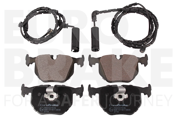 Тормозные колодки дисковые задние EUROBRAKE 5502221518