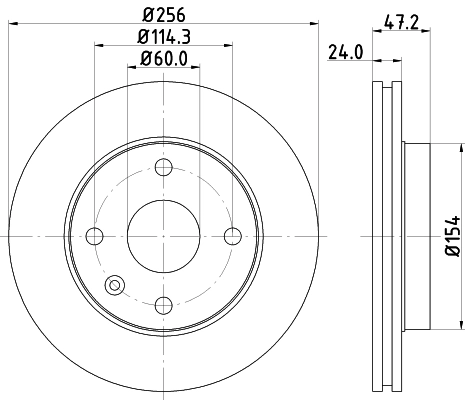Диск тормозной HELLA/BEHR/PAGID 8DD355111351