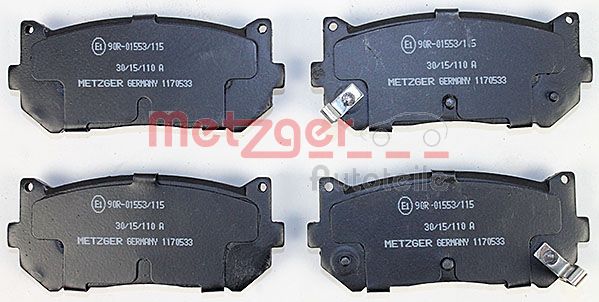 Колодки тормозные дисковые METZGER 1170533