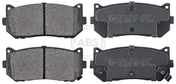 Колодки тормозные зад kia shuma/clarus 95- A.B.S. 37045