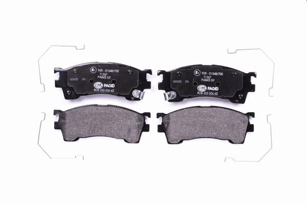 Колодки тормозные дисковые HELLA/BEHR/PAGID 8DB355006621