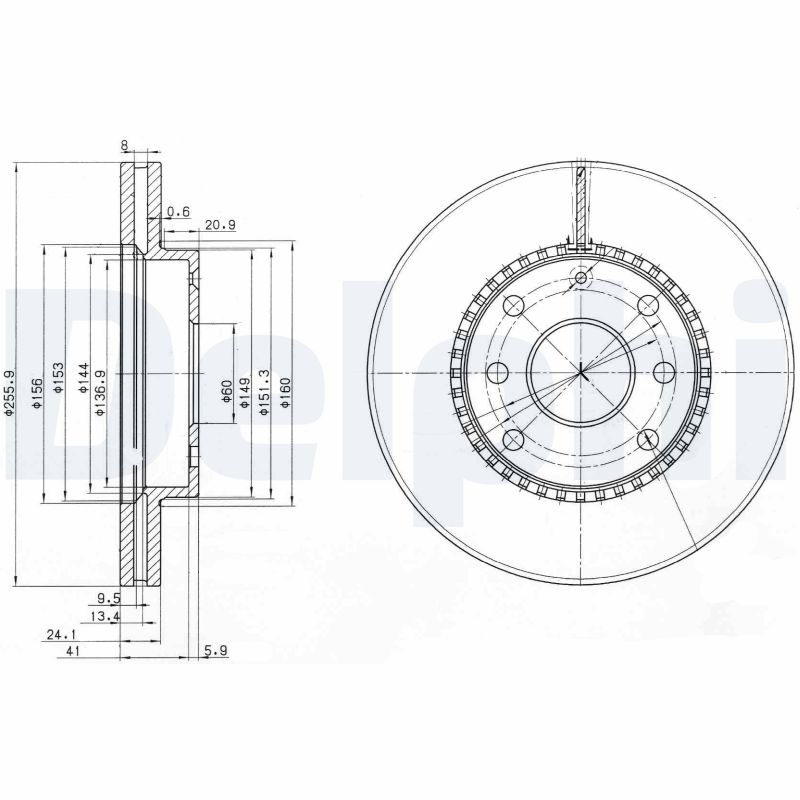 Диск тормозной DELPHI BG3790