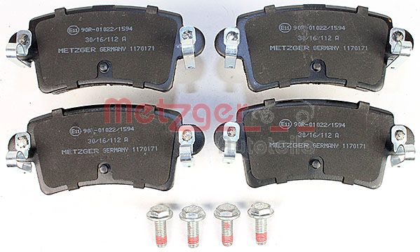 Колодки тормозные дисковые METZGER 1170171