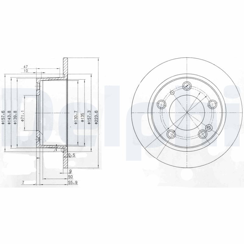 Диск тормозной DELPHI BG2528