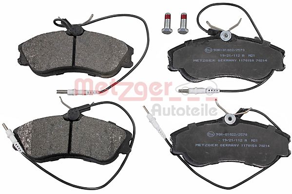 Колодки тормозные дисковые METZGER 1170150