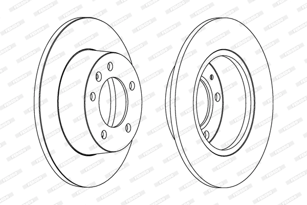 Диск тормозной FERODO DDF1272C