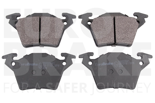 Тормозные колодки дисковые задние EUROBRAKE 5502223341