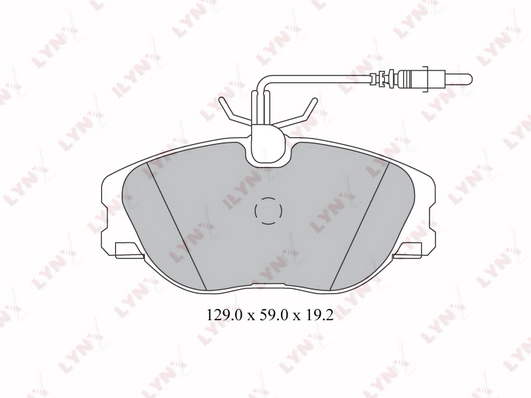 Колодки тормозные дисковые LYNXAUTO BD-2214