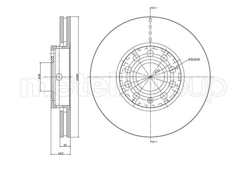 Диск тормозной CIFAM 800-262C