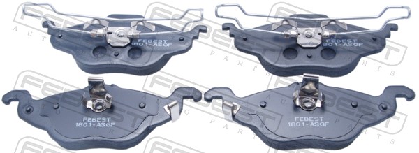 Колодка тормозная дисковая комплект FEBEST 1801-ASGF