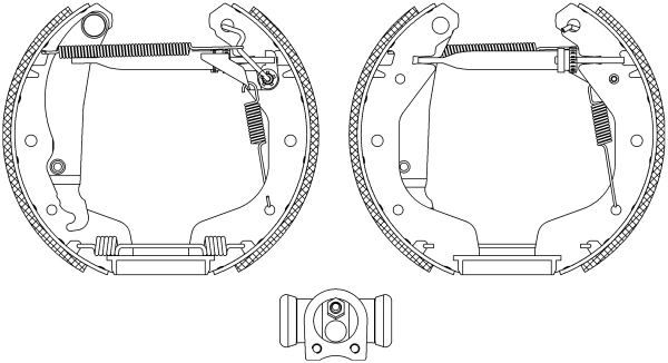 Комплект тормозных колодок HELLA/BEHR/PAGID 8DB355004-201