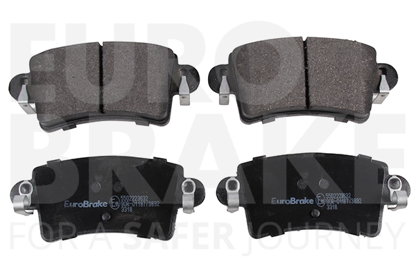 Тормозные колодки дисковые задние EUROBRAKE 5502223632
