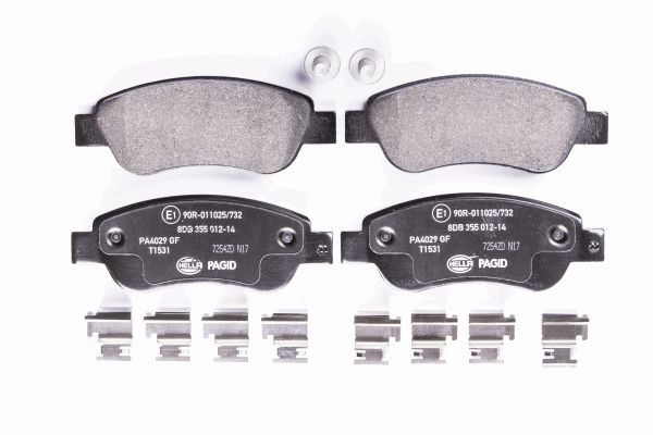 Колодки тормозные дисковые HELLA/BEHR/PAGID 8DB355012-141