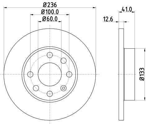 Тормозной диск HELLA/BEHR/PAGID 8DD355100431