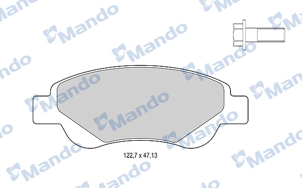 Колодки тормозные дисковые MANDO MBF015479