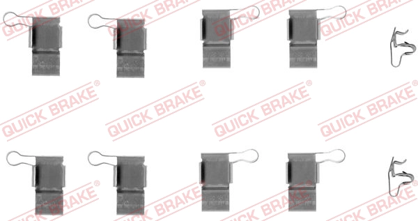 Комплект монтажный тормозных колодок QUICK BRAKE 109-1193