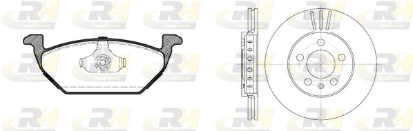 Комплект тормозов дисковый тормозной механизм ROADHOUSE 8633.02