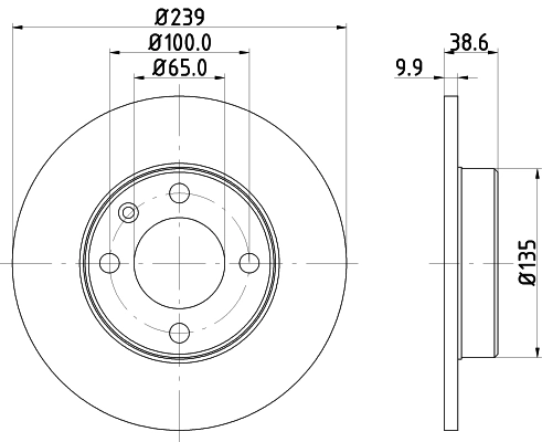 Диск тормозной HELLA/BEHR/PAGID 8DD355100051
