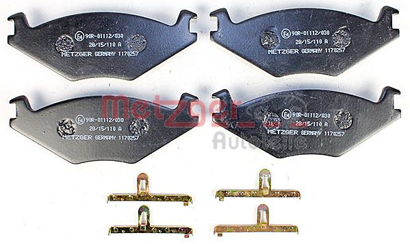 Колодки тормозные дисковые METZGER 1170257