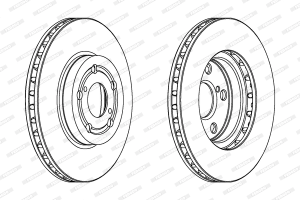 Диск тормозной FERODO DDF1064