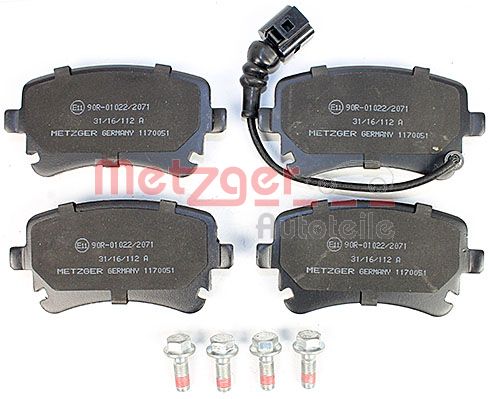 Колодки тормозные дисковые METZGER 1170051