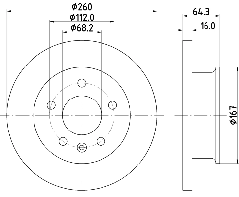 Диск тормозной HELLA/BEHR/PAGID 8DD355102621