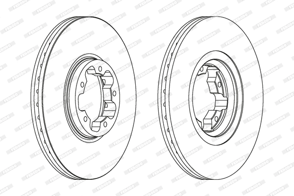 Диск тормозной FERODO DDF1113