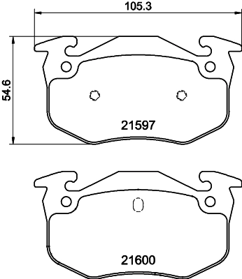 Колодки тормозные дисковые HELLA/BEHR/PAGID 8DB355019221