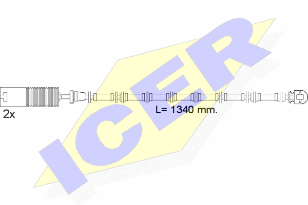 Датчик износа тормозных колодок ICER 610391EC