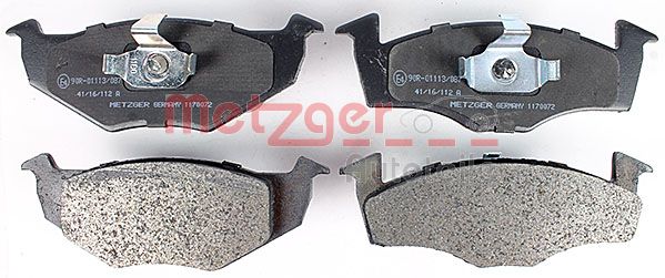 Колодки тормозные дисковые METZGER 1170072