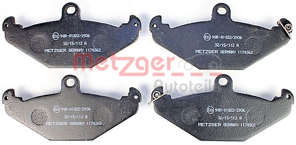 Колодки тормозные дисковые METZGER 1170362