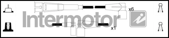 Комплект проводов зажигания INTERMOTOR 73282
