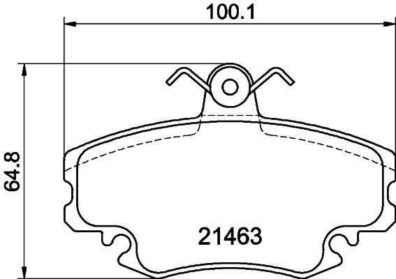 Колодки тормозные дисковые HELLA/BEHR/PAGID 8DB355012-671