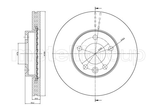 Диск тормозной CIFAM 800-773C