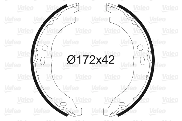 Колодки тормозные барабанные комплект VALEO 564171