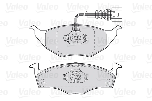 Колодки торм пер VALEO 301734